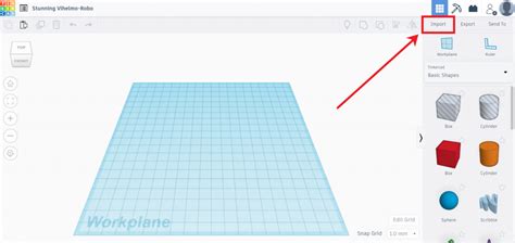 Importing and Exporting in TinkerCAD .